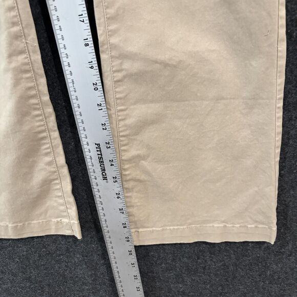 American Eagle Outfitters Pants Women's 10 Short Khaki Kick Boot Stretch Chino - Picture 4 of 12